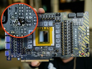 新手拿 RTX 5090 來練習焊接 結果弄壞價值 US$5,000 的水冷卡皇