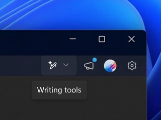 Notepad 的 Copilot 按鈕被移除 換成「書寫工具」按鈕   這是 ...