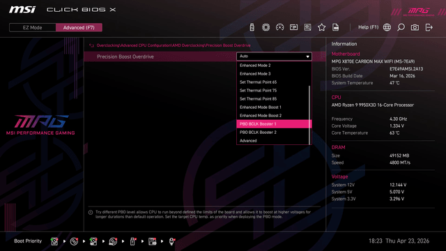 MSI MPG X870E CARBON MAX WIFI 主機