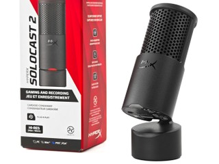 14mm 電容式、內建防震架 HyperX SoloCast 2 USB 遊戲麥克風