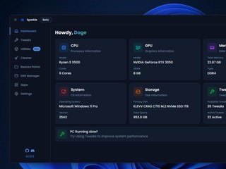 Win10/11 系統最佳化工具 Sparkle 內建 39 項調整功能  精簡 OS 提升系統性能