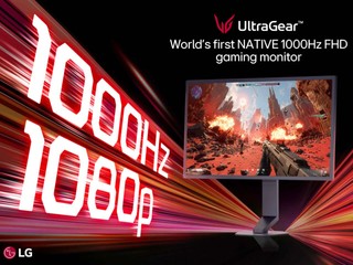LG 全球首款 1,000Hz FHD 顯示器 非 720p 吹水規格   1080p 原生 1000Hz