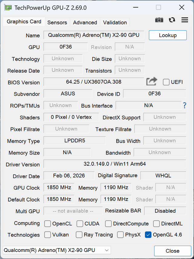 ASUS Zenbook A16 (UX3607)