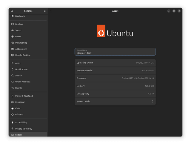 MSI EdgeXpert AI 超級電腦