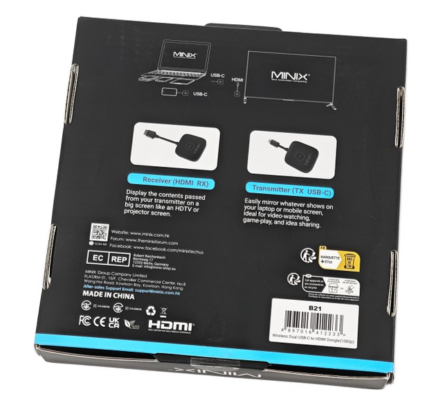 MINIX B21 2-to-1 Wireless Displa