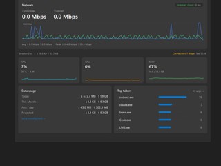 NetSpeedTray 免費且功能強大 55MB 免安裝  監控網絡流量、硬體資源