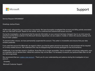 用家 Microsoft 戶口被黑客入侵 觸發防禦機制  竟被永久封號不可逆轉