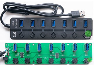 解拆平價 USB 3.0 Hub 騙局 僅 1 Port 為 USB 3.0   千萬別插外置電源