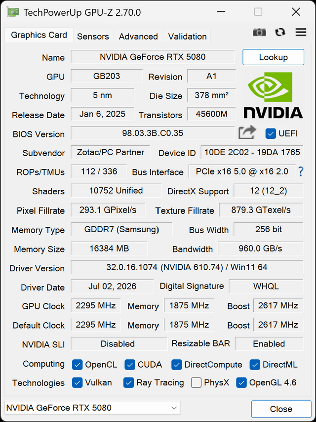 ZOTAC MAGNUS ONE ULTRA 5080